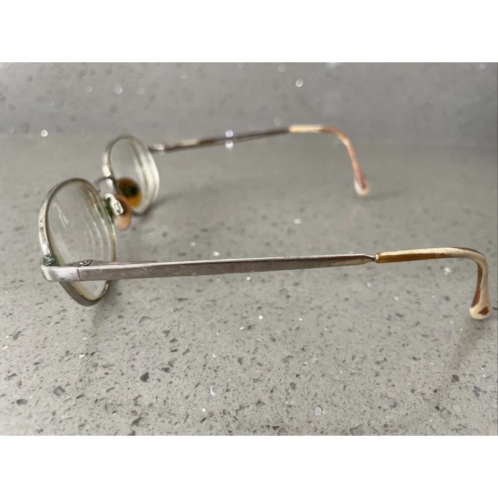Luxottica Italy LU 1292 T293 50-18-135 Gold Eyeglasses Frames ONLY Full Rim Oval